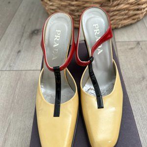 Authentic slightly used designer shoes Prada shoes